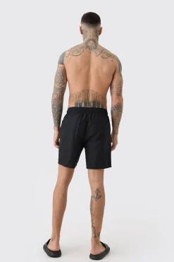 boohooMAN Tall Plain Mid Length Swim Short | UK| Shorts
