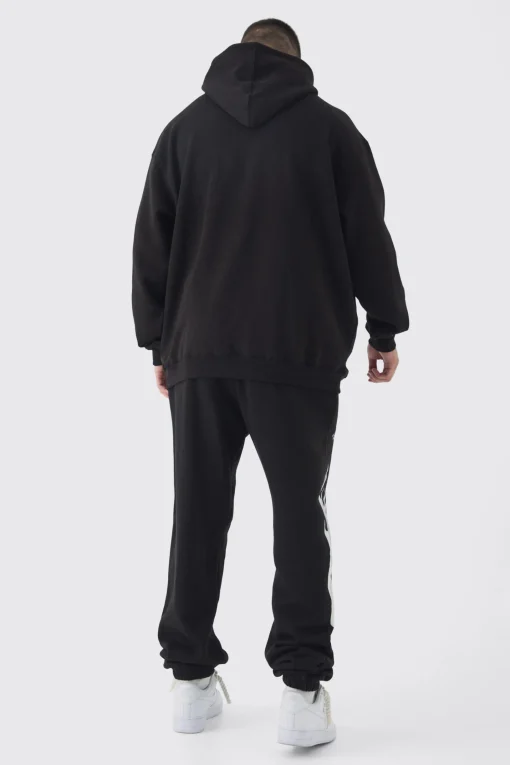 boohooMAN Tall Pour Homme Cross Print Oversized Tracksuit In | UK| Tracksuits