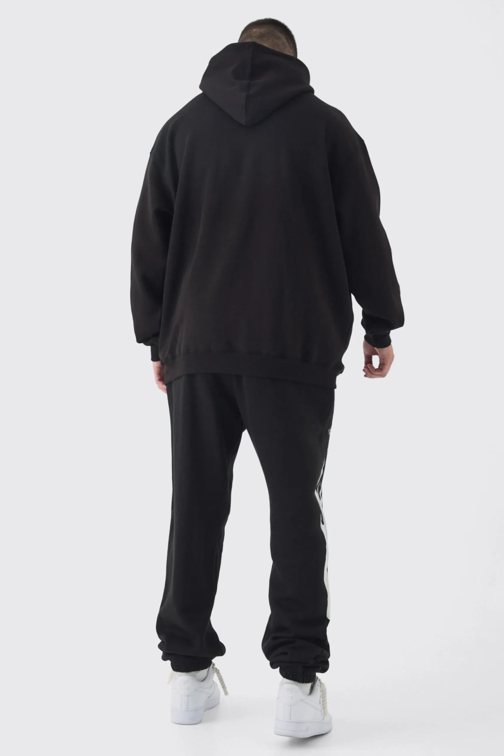 boohooMAN Tall Pour Homme Cross Print Oversized Tracksuit In | UK| Tracksuits