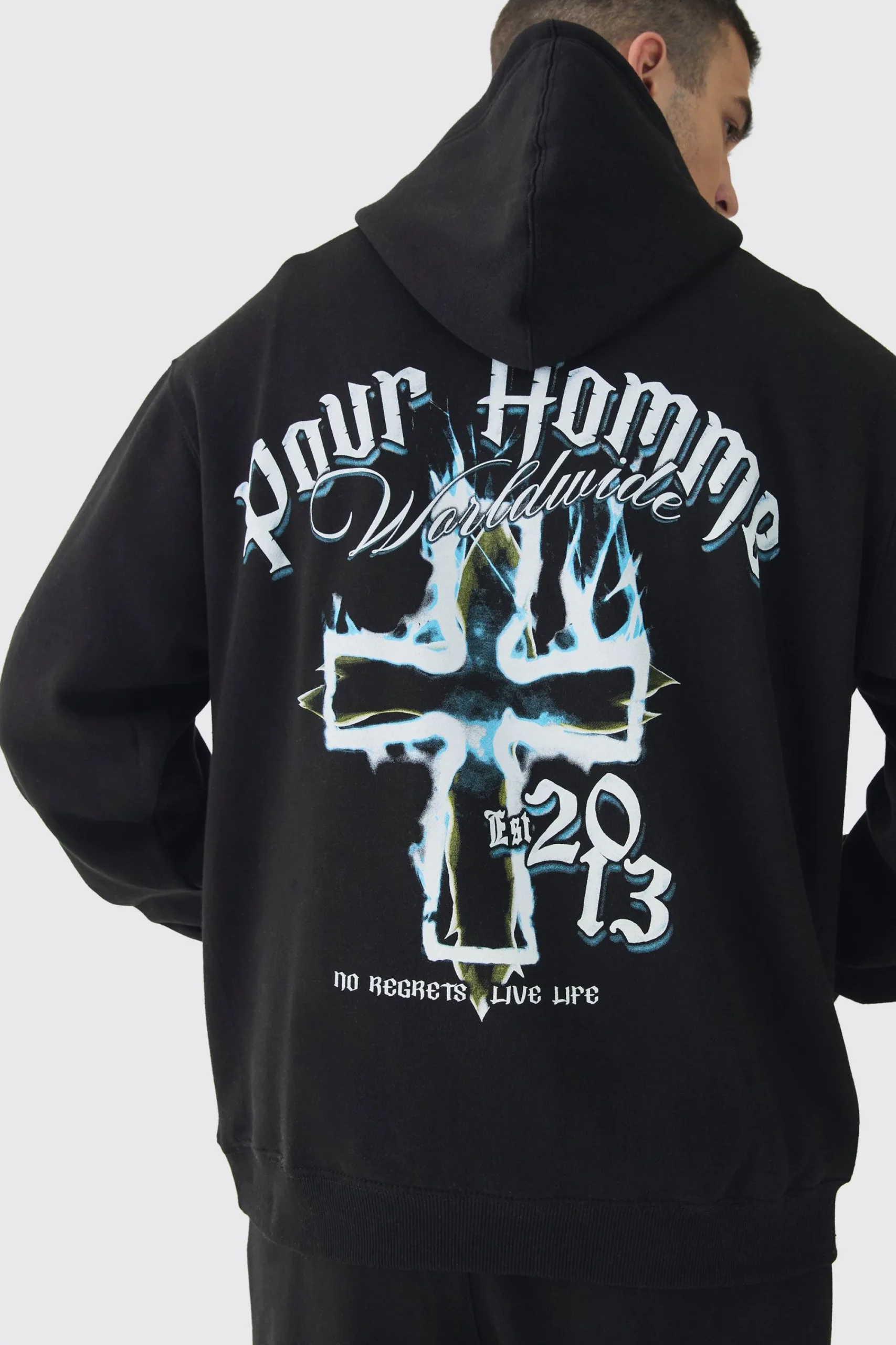 boohooMAN Tall Pour Homme Gothic Cross Tracksuit | UK| Tracksuits