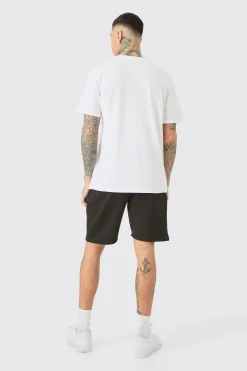 boohooMAN Tall Pour Homme Graphic T-shirt & Short Set | UK| Tracksuits