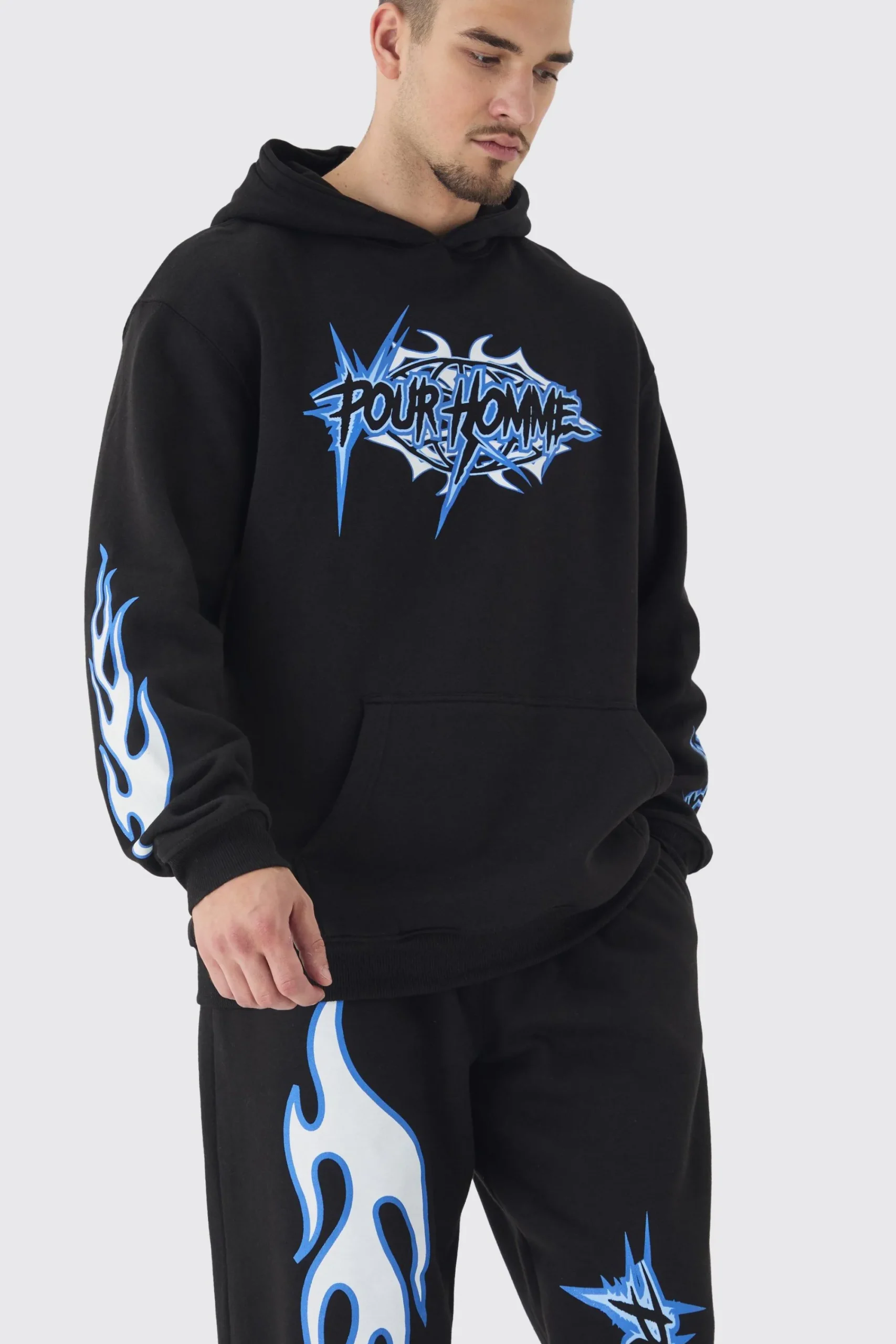 boohooMAN Tall Pour Homme Print Oversized Tracksuit In | UK| Tracksuits
