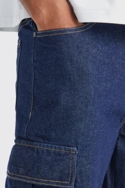 boohooMAN Tall Relaxed Rigid Cargo Jeans | UK| Trousers|Jeans