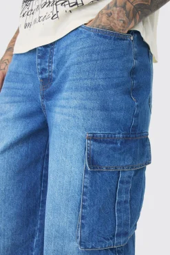 boohooMAN Tall Relaxed Rigid Cargo Jeans | UK| Trousers|Jeans