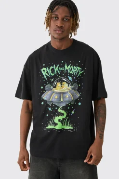 Tall Rick And Morty License T-shirt In | UK^boohooMAN