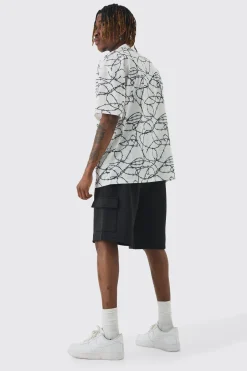 boohooMAN Tall Scuba Relaxed Cargo Shorts | UK| Shorts