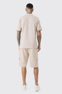 boohooMAN Tall Scuba Relaxed Cargo Shorts | UK| Shorts