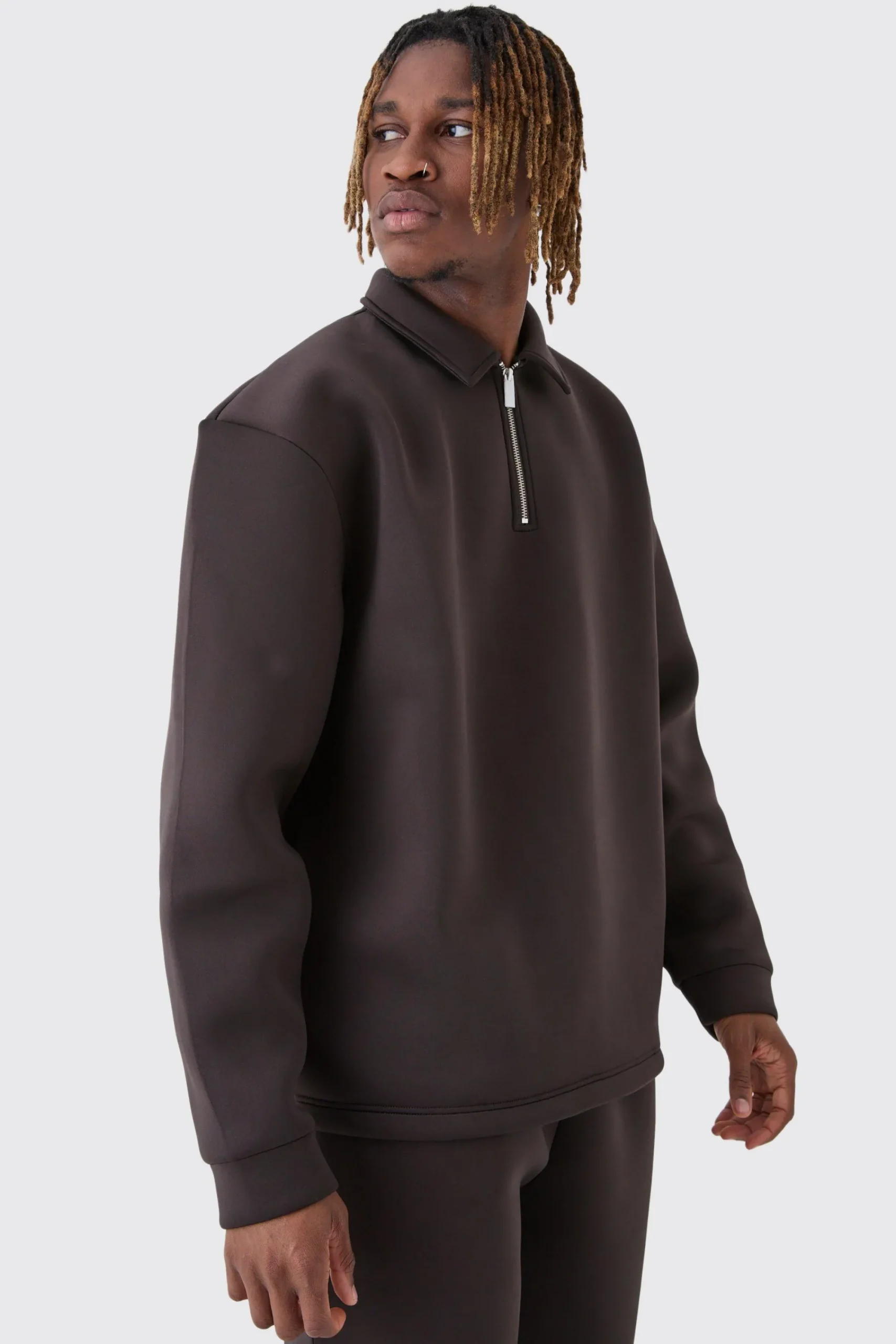 boohooMAN Tall Scuba Rugby Sweat | UK| Hoodies & Sweatshirts