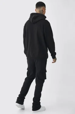 boohooMAN Tall Skinny Fit Extreme Stacked Woven Tab Cargo Jogger | UK| Trousers|Joggers