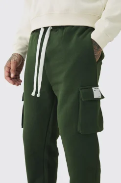 boohooMAN Tall Skinny Fit Extreme Stacked Woven Tab Cargo Jogger | UK| Trousers|Joggers