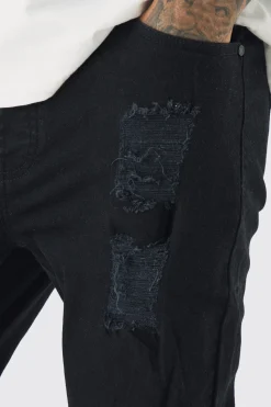 boohooMAN Tall Skinny Jeans With All Over Rips | UK| Trousers|Jeans