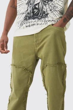 boohooMAN Tall Slim Leg Overdyed Carpenter Trouser In | UK| Trousers