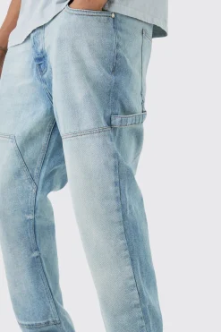 boohooMAN Tall Slim Rigid Flare Carpenter Jeans | UK| Trousers|Jeans