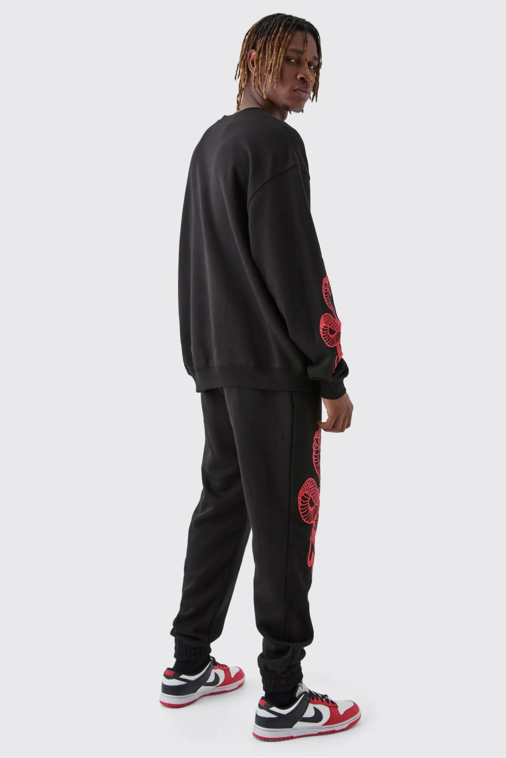 boohooMAN Tall Snake Official Sweat Tracksuit | UK| Tracksuits
