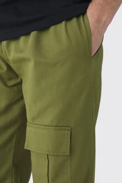boohooMAN Tall Straight Fit Front Pocket Twill Overdyed Cargo Trouser | UK| Trousers|Cargos