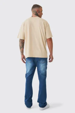 boohooMAN Tall Stretch Denim Flared Jeans | UK| Trousers|Jeans