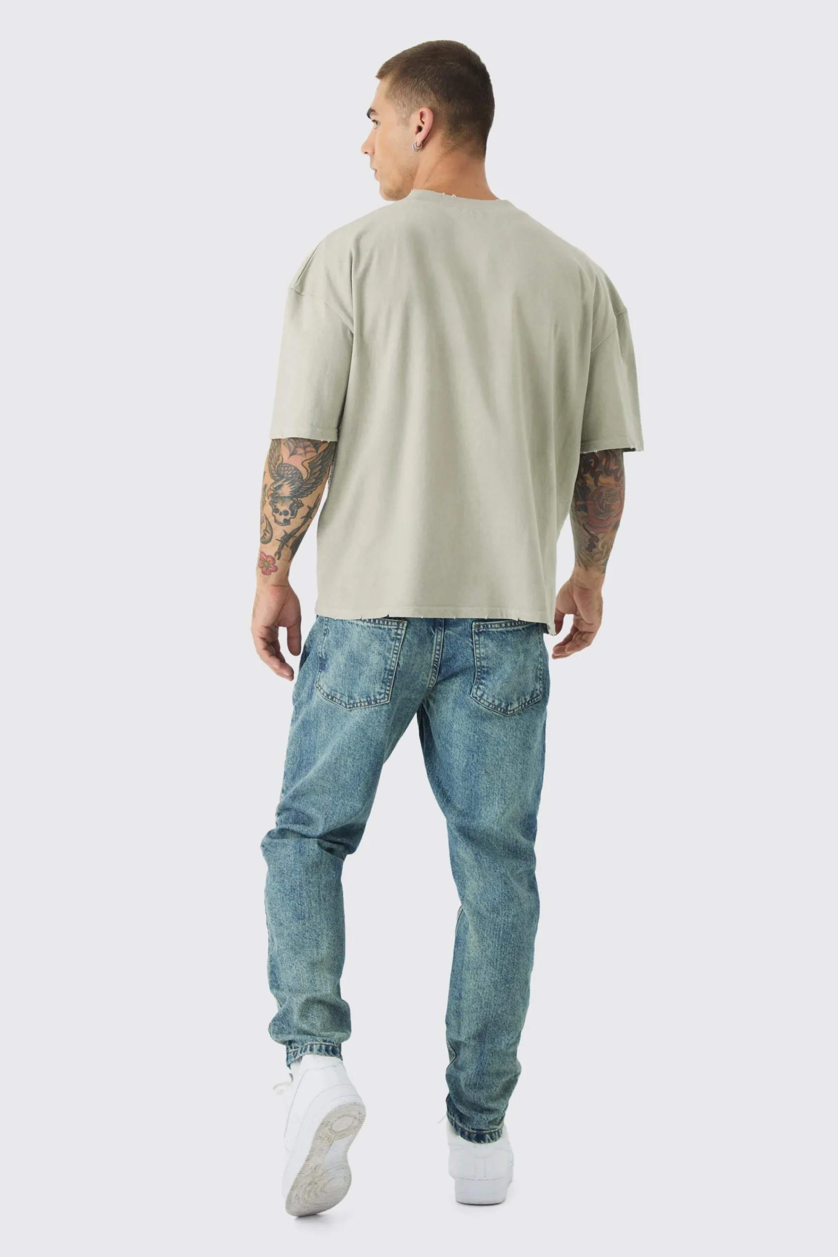 boohooMAN Tapered Rigid Jean In | UK| Trousers|Jeans