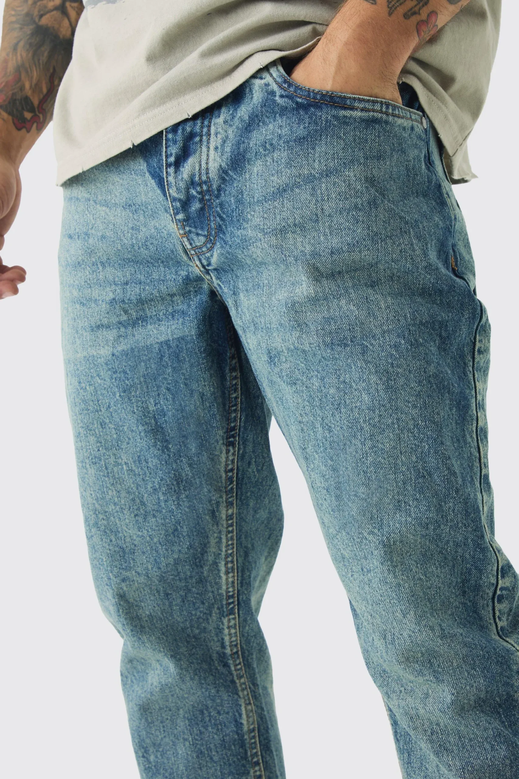 boohooMAN Tapered Rigid Jean In | UK| Trousers|Jeans