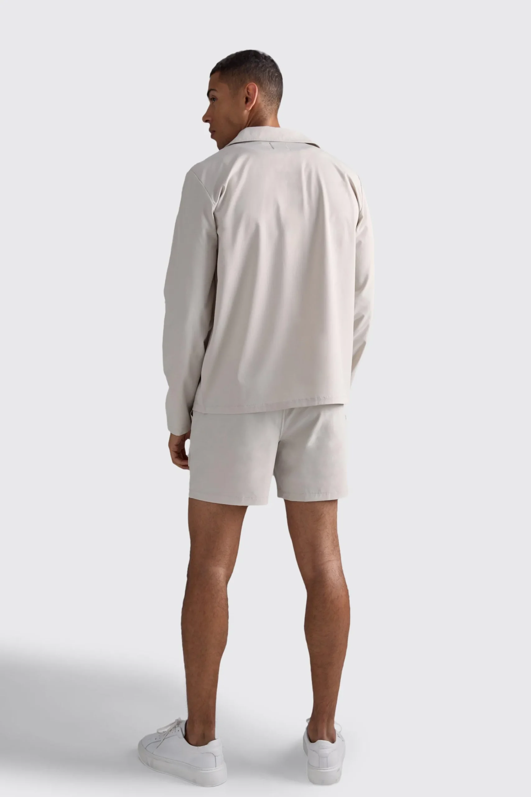 boohooMAN Technical Stretch Concealed Placket Smart Set | UK| Sets & Co-Ords