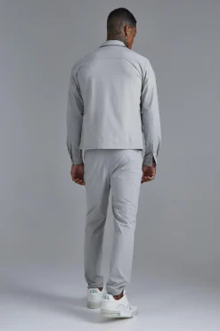 boohooMAN Technical Stretch Shacket | UK| Shirts