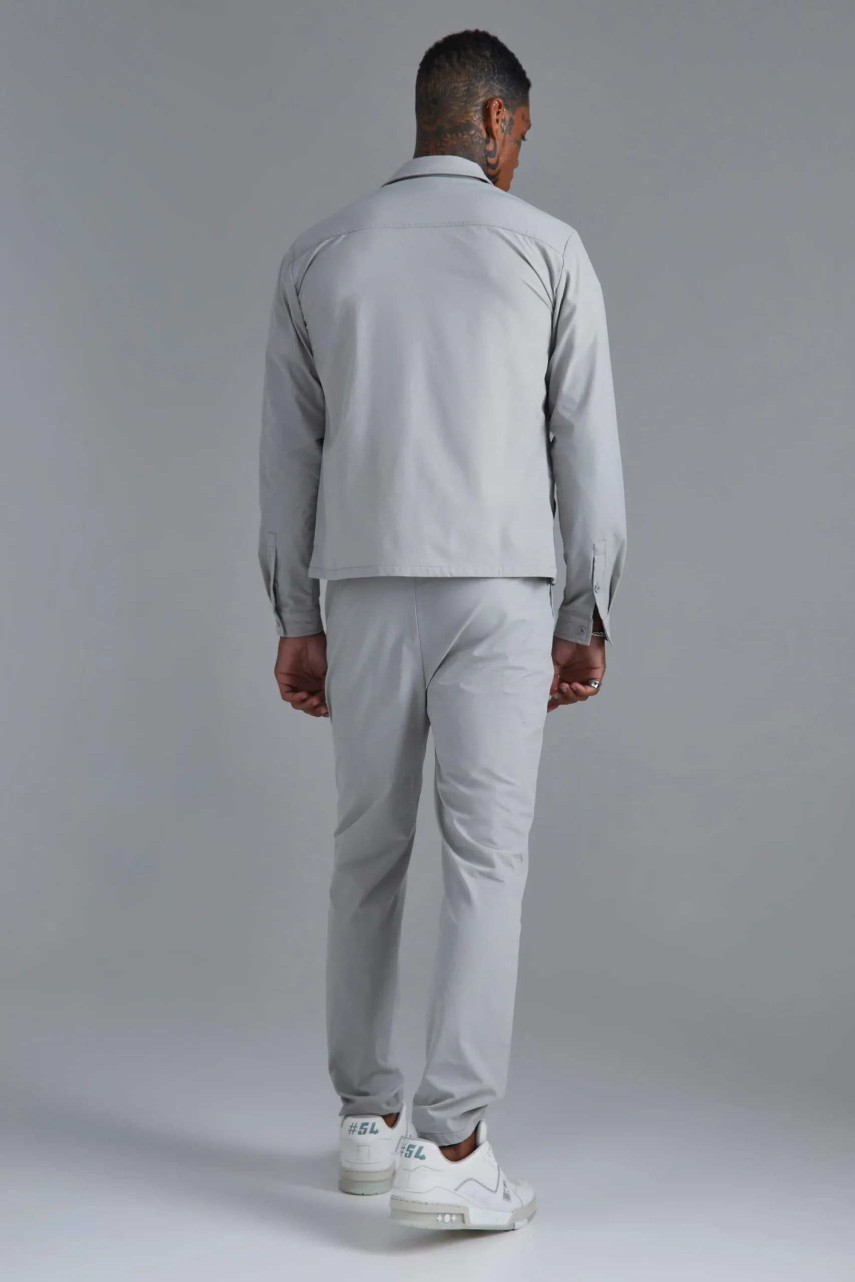 boohooMAN Technical Stretch Shacket | UK| Shirts