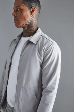 boohooMAN Technical Stretch Shacket | UK| Shirts