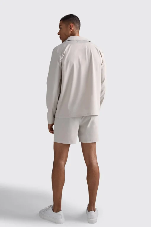 boohooMAN Technical Stretch Smart Pleat Short | UK| Shorts