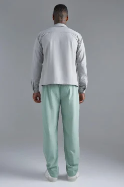 boohooMAN Technical Stretch Straight Trouser | UK| Trousers