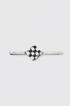 boohooMAN Texture Square Tie Bar | UK| Jewellery & Watches