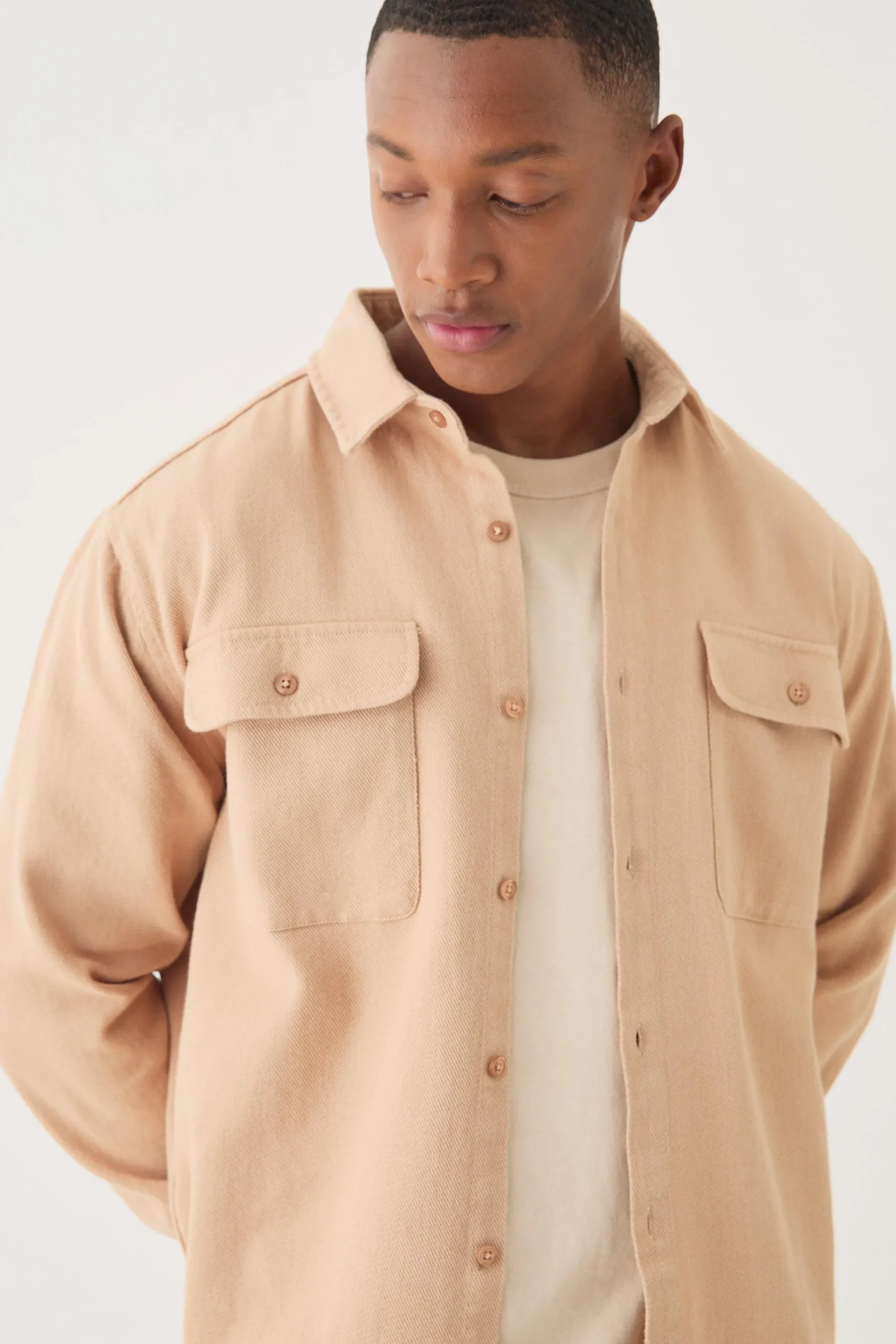 boohooMAN Textured Button Through Overshirt | UK| Shirts|Sets & Co-Ords