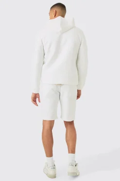 boohooMAN Textured Jacquard Fixed Waist Smart Cargo Shorts | UK| Suits & Tailoring|Shorts