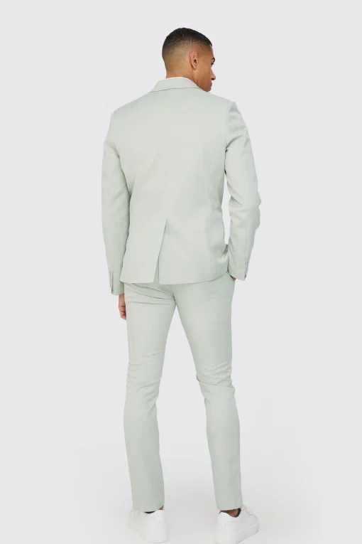 boohooMAN Textured Slim Single Breasted Suit Jacket | UK| Suits & Tailoring