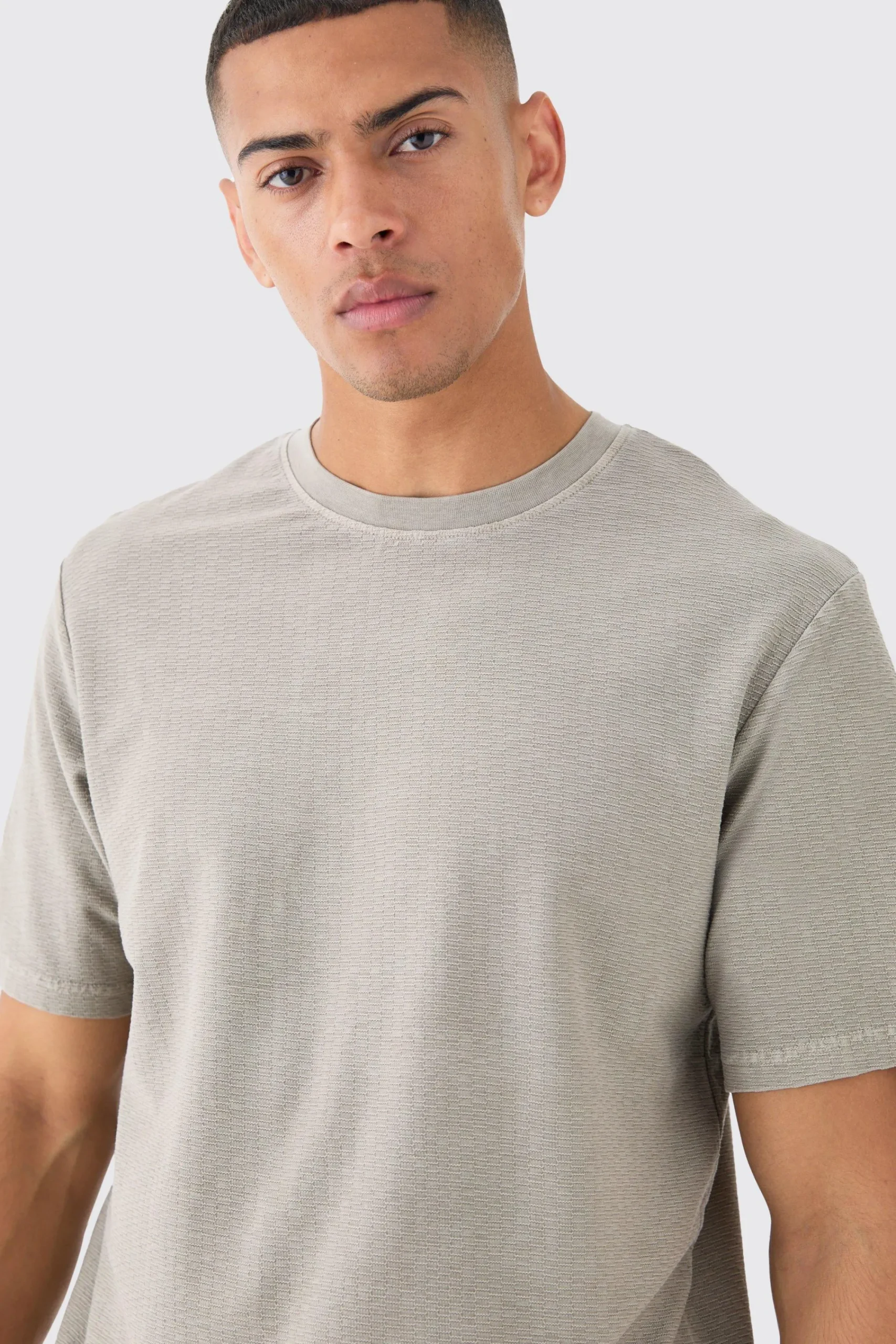 Textured Washed T-shirt | UK^boohooMAN Best