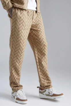 boohooMAN Tonal Geo Smart Zip Set | UK| Sets & Co-Ords