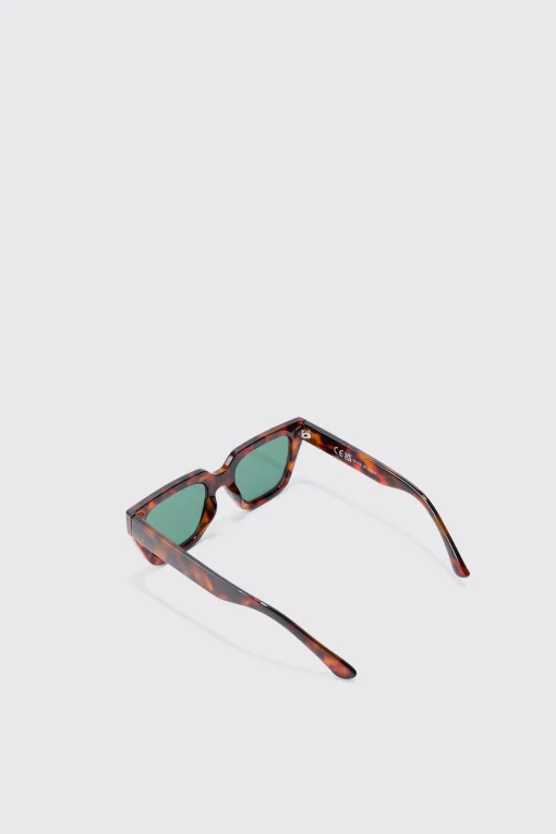 boohooMAN Tortoise Square Frame Sunglasses In | UK| Sunglasses