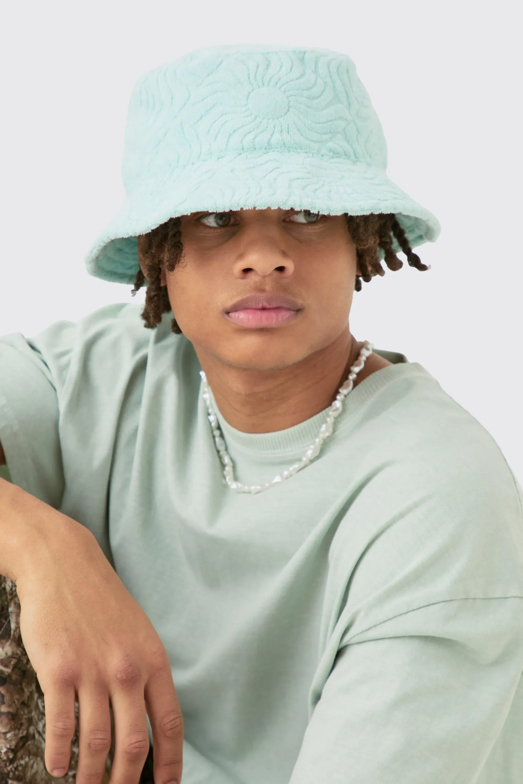 boohooMAN Towelling Bucket Hat In | UK| Hats & Caps