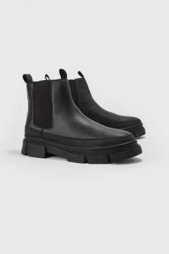 boohooMAN Track Sole Chelsea Boot | UK| Boots