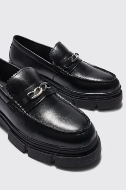 boohooMAN Track Sole Snaffle Loafer | UK| Smart Shoes