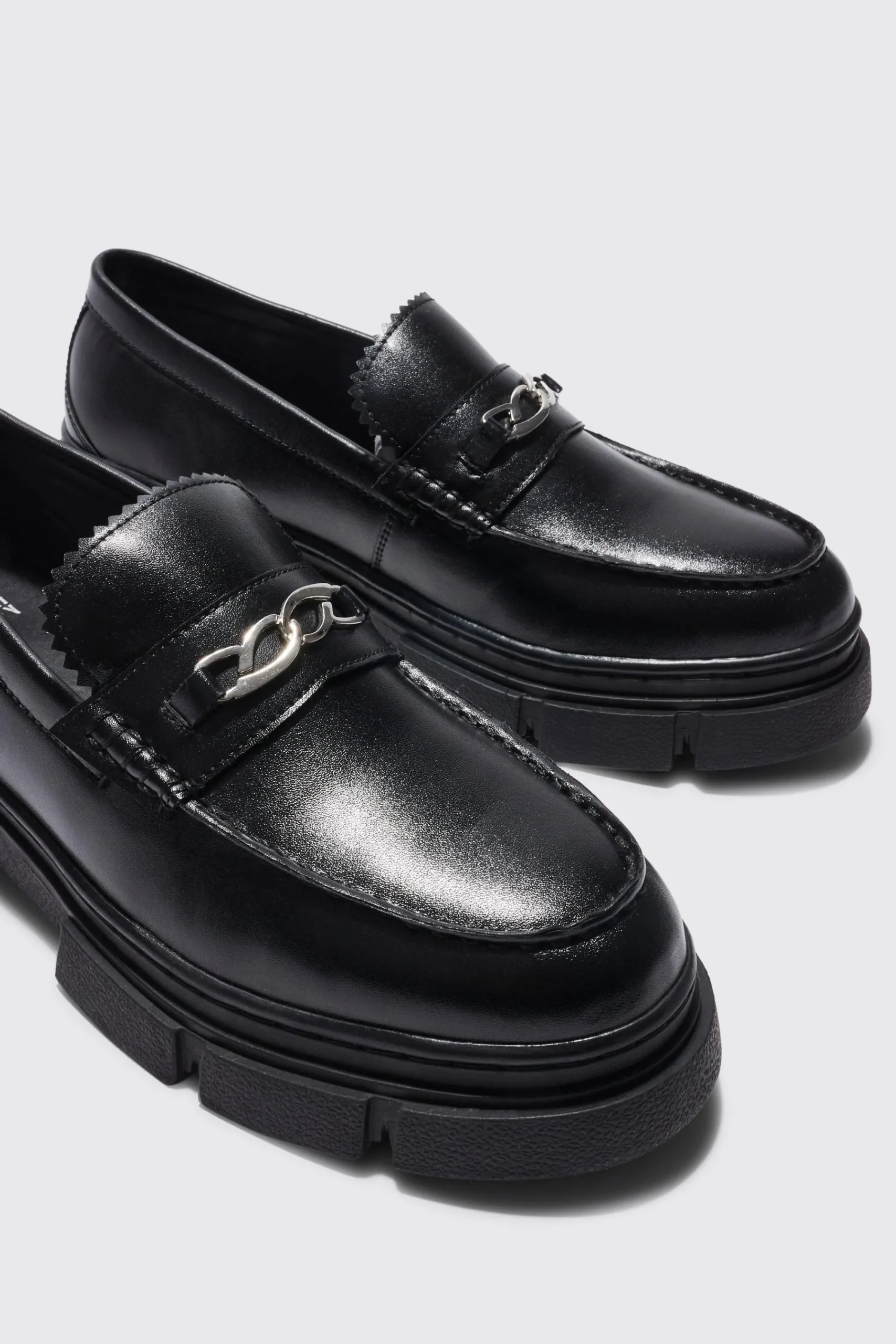 boohooMAN Track Sole Snaffle Loafer | UK| Smart Shoes