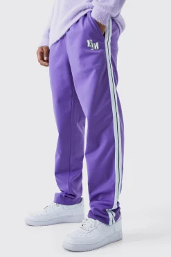 boohooMAN Tricot Tape Detail Jogger | UK| Joggers
