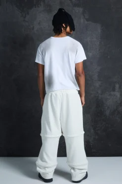 boohooMAN Trippie Redd Extreme Wide Leg Double Waistband Jogger | UK| Trousers|Joggers