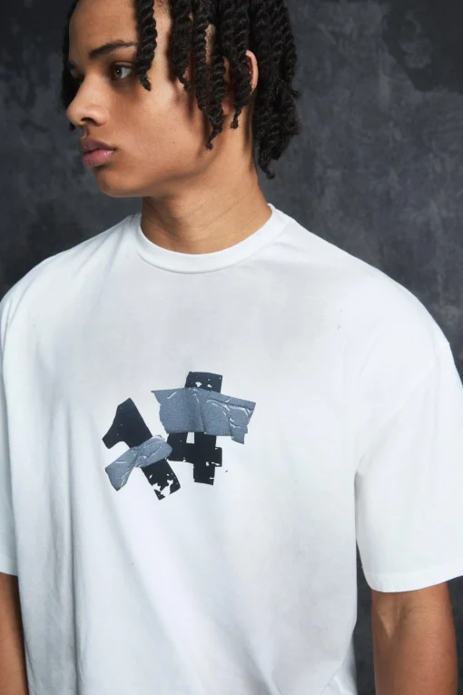 Trippie Redd Oversized Boxy Heavy Washed 14 T-shirt | UK^boohooMAN Outlet