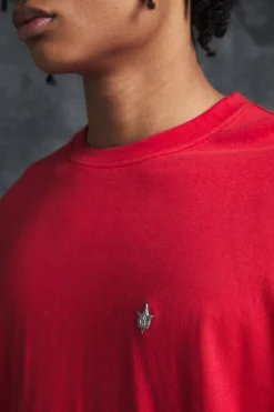 Trippie d Oversized Boxy Heavy Washed Faux Layer Flame Print T-shirt | UK^boohooMAN Best