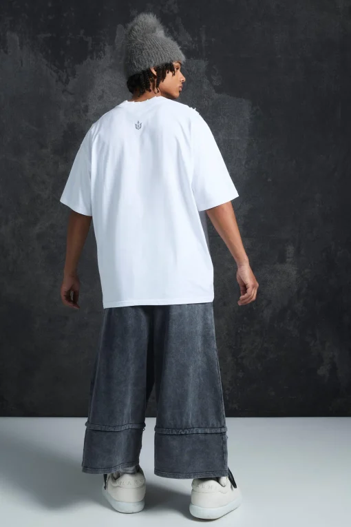 Trippie Redd Oversized Extended Neck Heavyweight Sorry T-shirt | UK^boohooMAN Hot
