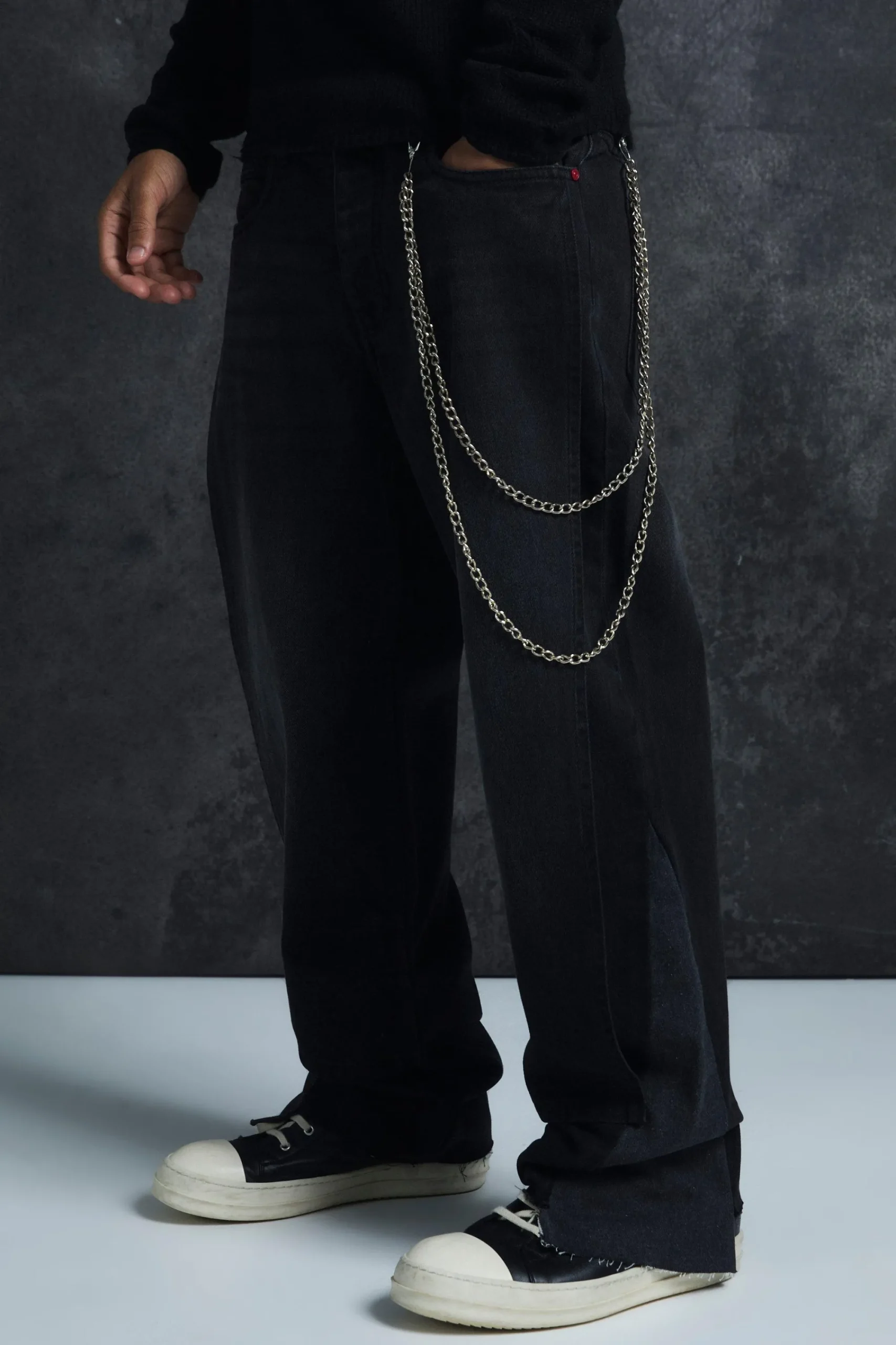 boohooMAN Trippie Redd Relaxed Rigid Panel Denim Jeans | UK| Trousers|Jeans