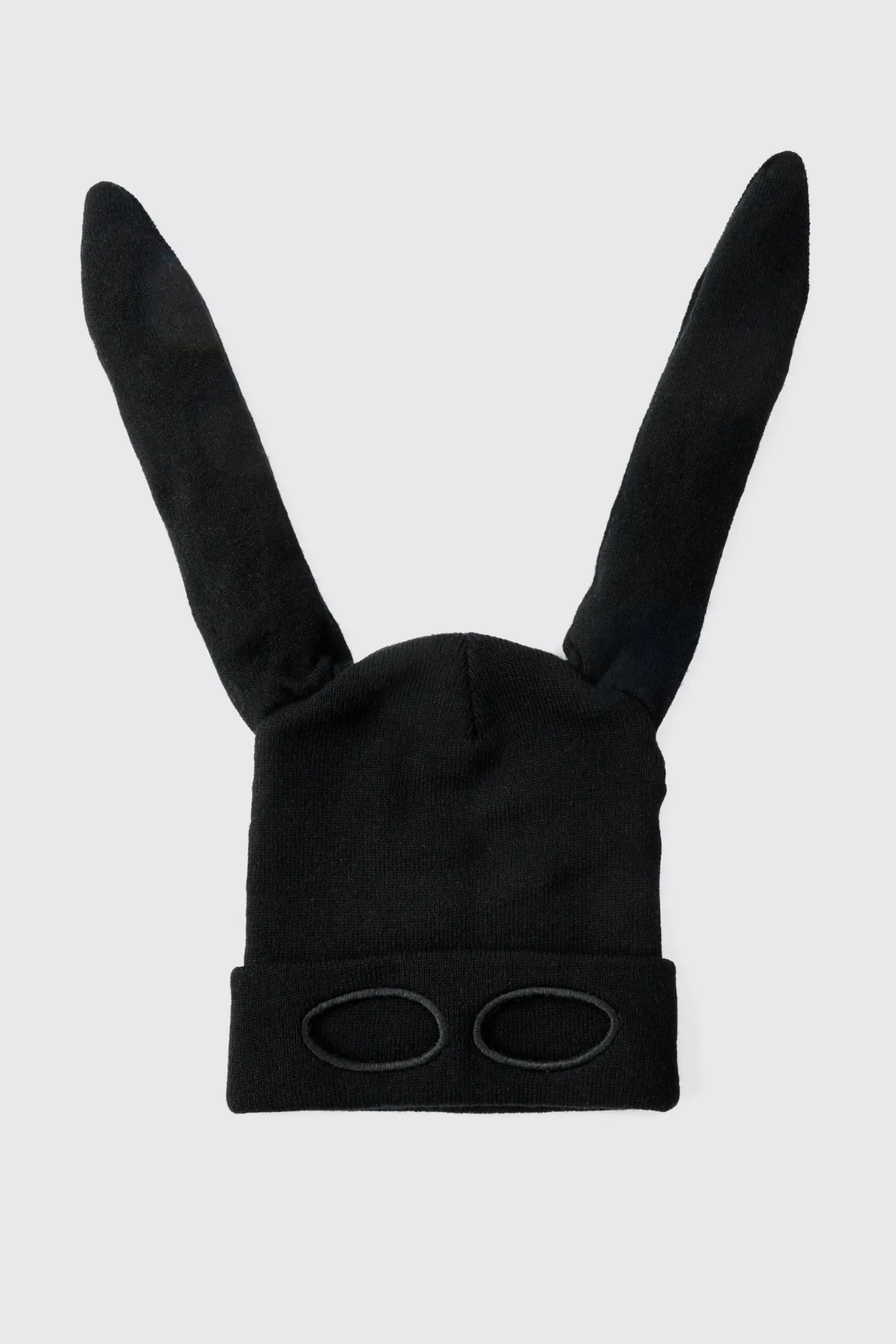 boohooMAN Trippie Redd Ribbed Bunny Ears Beanie In | UK| Hats & Caps