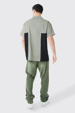 boohooMAN Twill Short Sleeve Gusset Detail Shirt | UK| Shirts