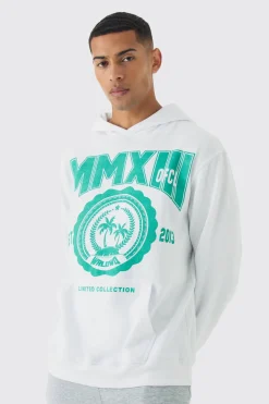 boohooMAN Varsity Print Hoodie | UK| Hoodies & Sweatshirts