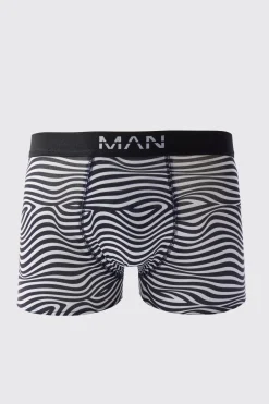 boohooMAN Wavy Stripe Print Boxers | UK| Underwear & Socks|Underwear & Socks