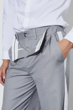 boohooMAN Wide Fit Double Waistband Trouser | UK| Suits & Tailoring